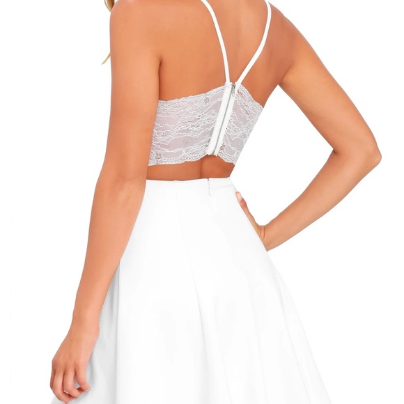 NWT Ivory Lace Skater Dress Size S - Picture 4 of 8